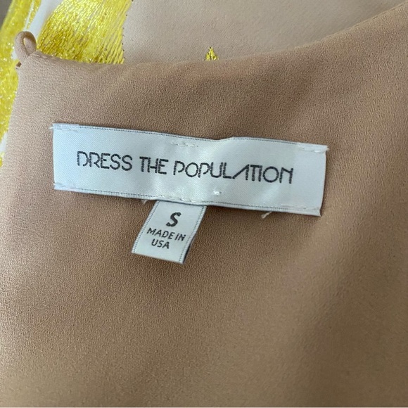 Dress The Population Paige Embroidered Floral Dress Size Small - Picture 6 of 6